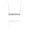 Collar con nombre de Valentina en Acero Hipoalergénico 316l