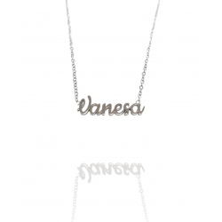 Collar con nombre de Vanesa en Acero Hipoalergénico 316l