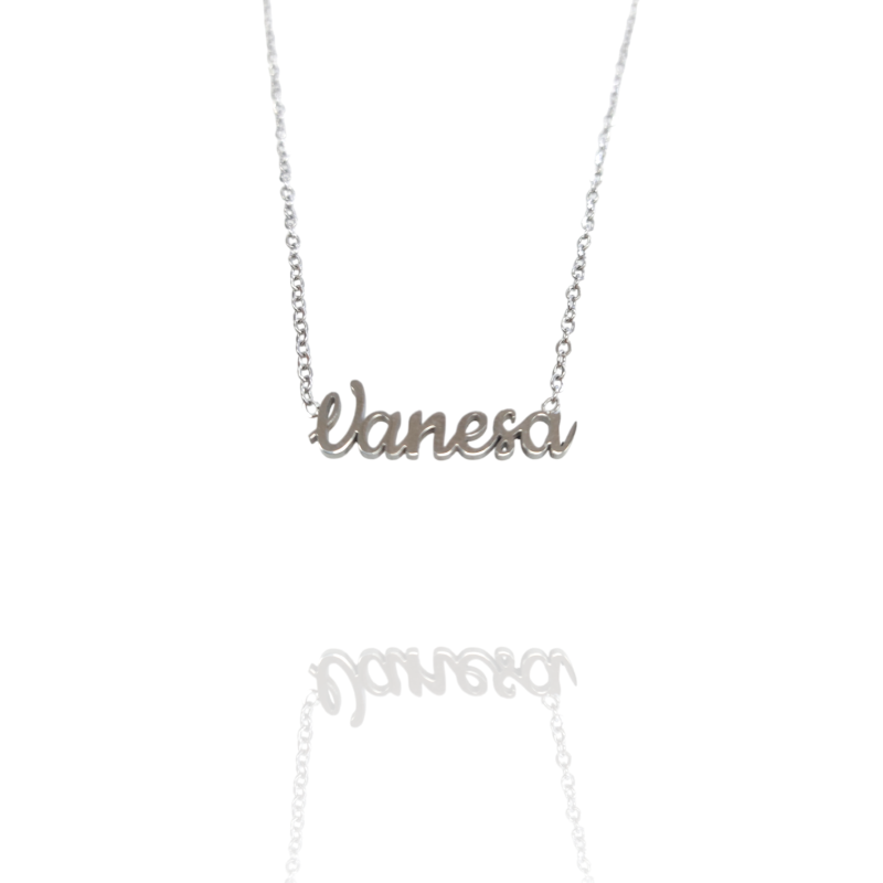 Collar con nombre de Vanesa en Acero Hipoalergénico 316l