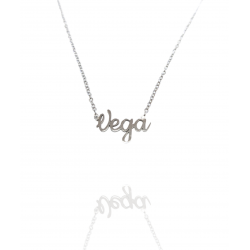 Collar con nombre de Vega en Acero Hipoalergénico 316l