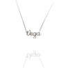 Collar con nombre de Vega en Acero Hipoalergénico 316l