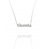 Collar con nombre de Vicenta en Acero Hipoalergénico 316l