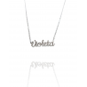 Collar con nombre de Violeta en Acero Hipoalergénico 316l