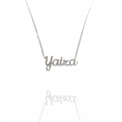 Collar con nombre de Yaiza en Acero Hipoalergénico 316l