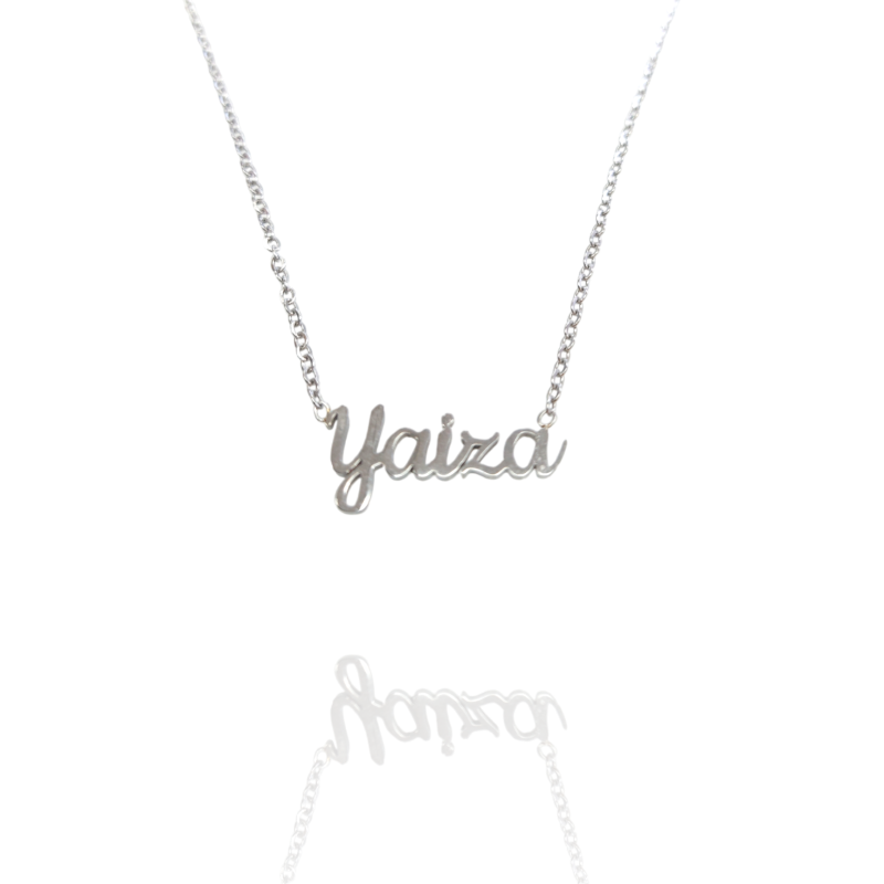 Collar con nombre de Yaiza en Acero Hipoalergénico 316l
