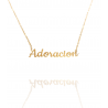 Collar con nombre de Adoración en Acero Hipoalergénico 316l
