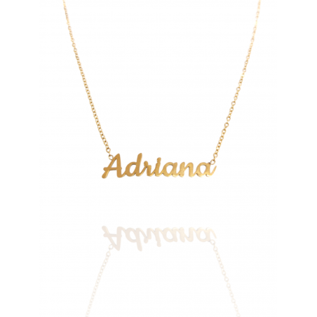 Collar con nombre de Adriana en Acero Hipoalergénico 316l
