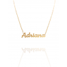 Collar con nombre de Adriana en Acero Hipoalergénico 316l