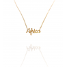 Collar con nombre de África en Acero Hipoalergénico 316l