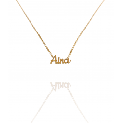 Collar con nombre de Aina en Acero Hipoalergénico 316l
