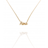 Collar con nombre de Aina en Acero Hipoalergénico 316l