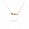 Collar con nombre de Ainhoa en Acero Hipoalergénico 316l