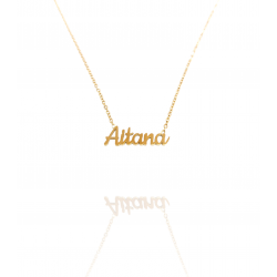 Collar con nombre de Aitana en Acero Hipoalergénico 316l