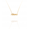 Collar con nombre de Aitana en Acero Hipoalergénico 316l