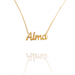 Collar con nombre de Alma en Acero Hipoalergénico 316l