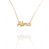 Collar con nombre de Alma en Acero Hipoalergénico 316l