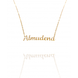 Collar con nombre de Almudena en Acero Hipoalergénico 316l