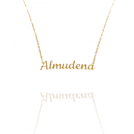Collar con nombre de Almudena en Acero Hipoalergénico 316l