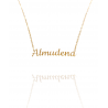 Collar con nombre de Almudena en Acero Hipoalergénico 316l