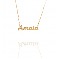 Collar con nombre de Amaia en Acero Hipoalergénico 316l