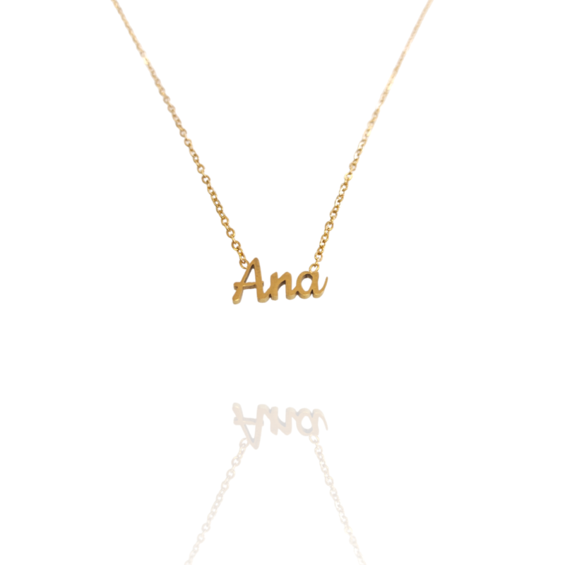 Collar con nombre de Ana en Acero Hipoalergénico 316l