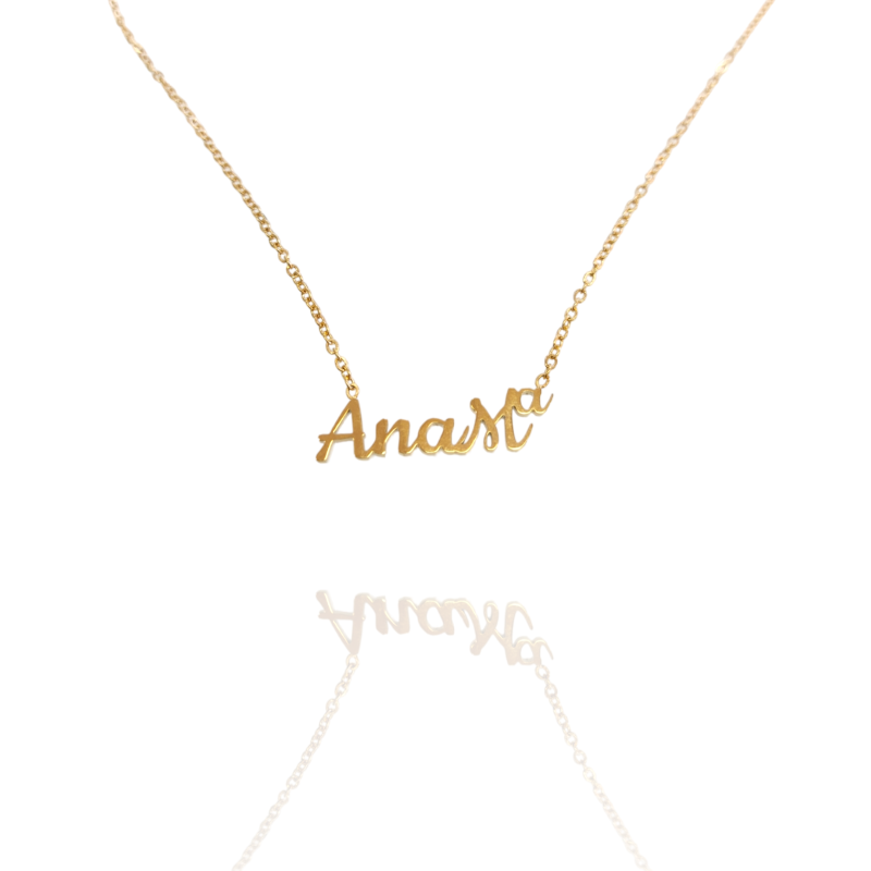Collar con nombre de AnaMª en Acero Hipoalergénico 316l
