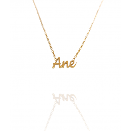 Collar con nombre de Ane en Acero Hipoalergénico 316l