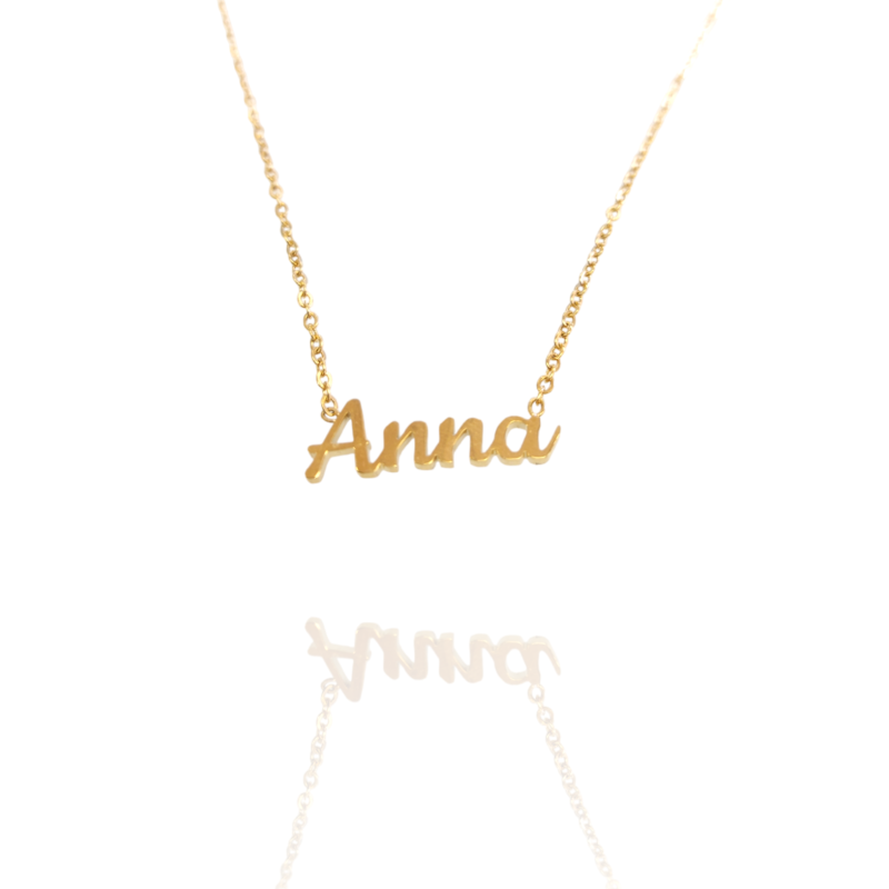 Collar con nombre de Anna en Acero Hipoalergénico 316l