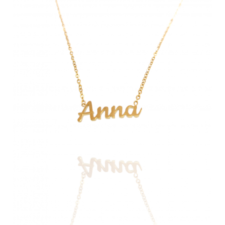 Collar con nombre de Anna en Acero Hipoalergénico 316l