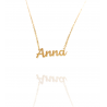Collar con nombre de Anna en Acero Hipoalergénico 316l