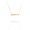 Collar con nombre de Antonia en Acero Hipoalergénico 316l