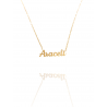 Collar con nombre de Araceli en Acero Hipoalergénico 316l