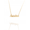Collar con nombre de Ariadna en Acero Hipoalergénico 316l