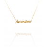 Collar con nombre de Ascensión en Acero Hipoalergénico 316l