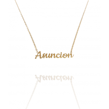 Collar con nombre de Asunción en Acero Hipoalergénico 316l