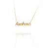 Collar con nombre de Azahara en Acero Hipoalergénico 316l