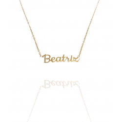 Collar con nombre de Beatriz en Acero Hipoalergénico 316l