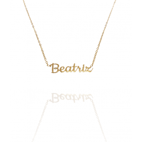 Collar con nombre de Beatriz en Acero Hipoalergénico 316l