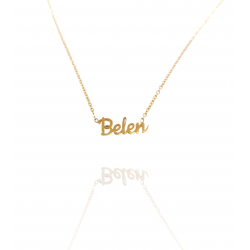 Collar con nombre de Belén en Acero Hipoalergénico 316l