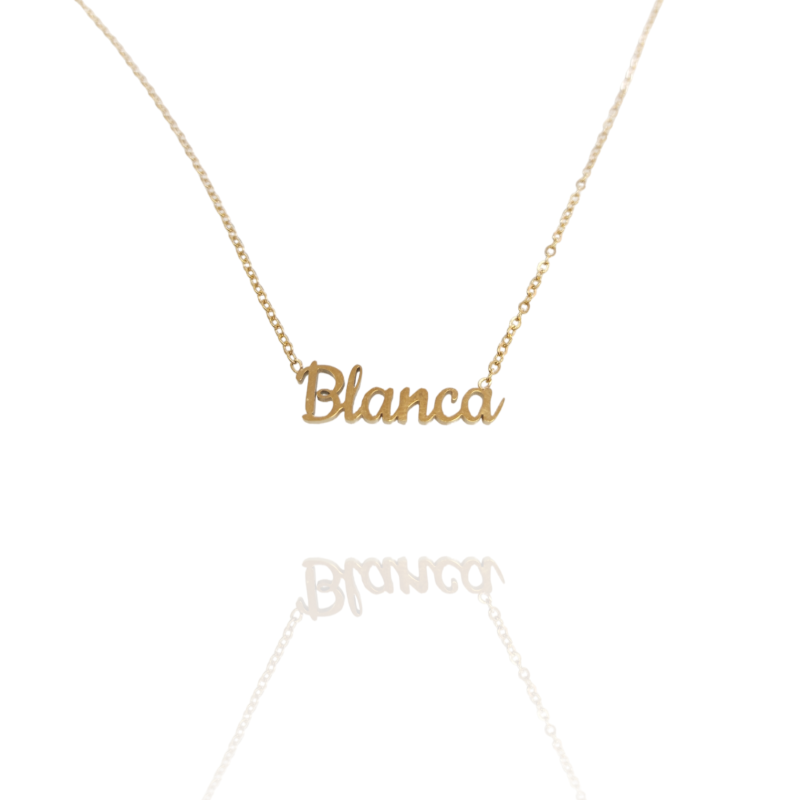 Collar con nombre de Blanca en Acero Hipoalergénico 316l