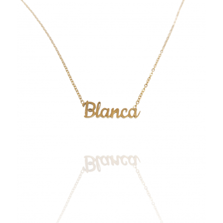 Collar con nombre de Blanca en Acero Hipoalergénico 316l