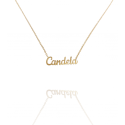 Collar con nombre de Candela en Acero Hipoalergénico 316l