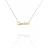 Collar con nombre de Candela en Acero Hipoalergénico 316l