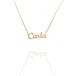 Collar con nombre de Carla en Acero Hipoalergénico 316l