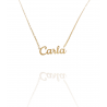 Collar con nombre de Carla en Acero Hipoalergénico 316l