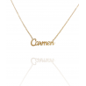 Collar con nombre de Carmen en Acero Hipoalergénico 316l
