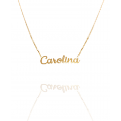 Collar con nombre de Carolina en Acero Hipoalergénico 316l