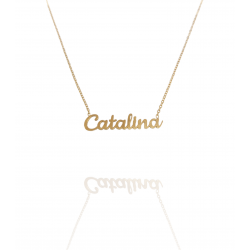 Collar con nombre de Catalina en Acero Hipoalergénico 316l