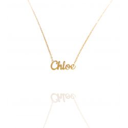 Collar con nombre de Chloé en Acero Hipoalergénico 316l