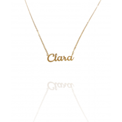 Collar con nombre de Clara en Acero Hipoalergénico 316l